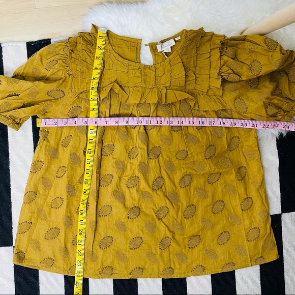 NWT Anthropologie x Let Me Be - Aiko Ruffled Blouse Top 8 - Picture 9 of 12